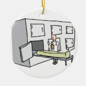 Coroner Morgue Room Keramisch Ornament (Voorkant)
