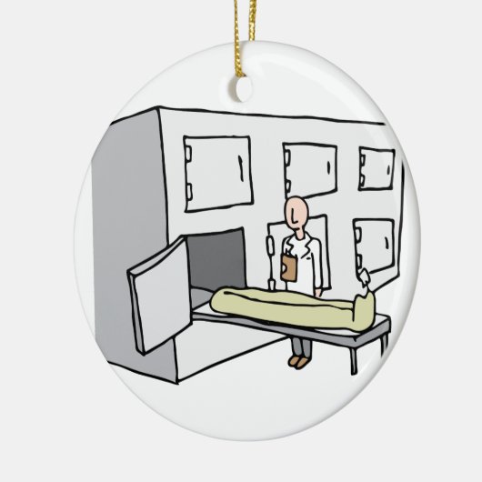 Coroner Morgue Room Keramisch Ornament (Links)
