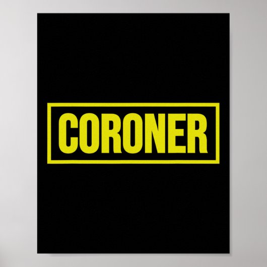 Coroner uniform kostuum Halloween Poster (Voorkant)