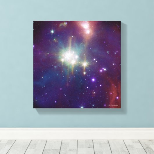 Coronet-cluster Canvas Afdruk (Insitu (Houten vloer))