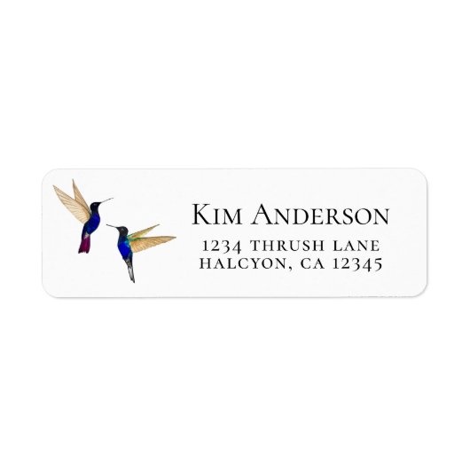 Coronet Hummingbird Label (Voorkant)