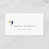 Coronet Hummingbird Visitekaartje (Voorkant)