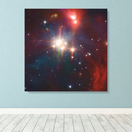 Coronet infraroodstercluster NASA Canvas Afdruk (Insitu (Houten vloer))