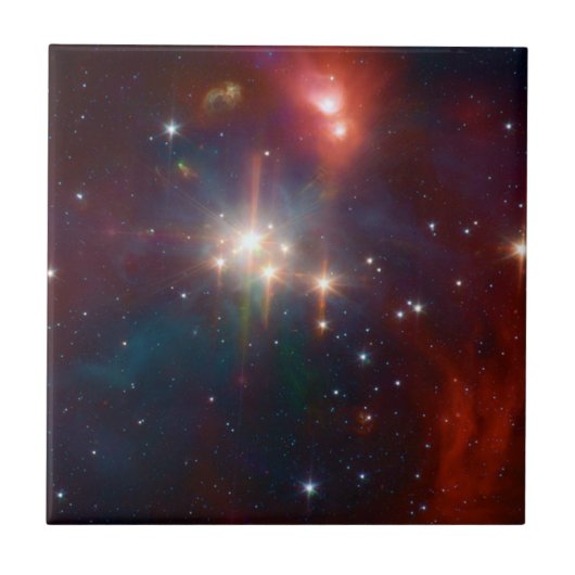 Coronet infraroodstercluster NASA Tegeltje (Voorkant)
