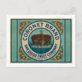 Coronet Lemon LabelChula Vista, CA Briefkaart (Voorkant)