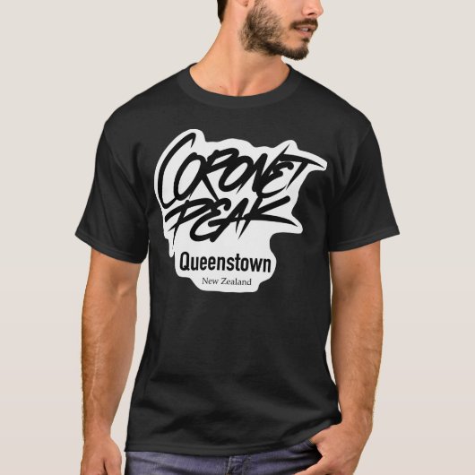 Coronet Peak Nieuw-Zeeland T-shirt (Voorkant)
