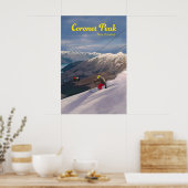 Coronet Peak Skigebied Reisposter Poster (Keuken)