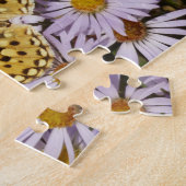 Coronis Fritillary op Aster Flowers bij Grand Teto Legpuzzel (Zijkant)