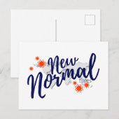 Corornavirus Covid 19 Pandemisch Nieuw Normaal Briefkaart (Voorkant / Achterkant)