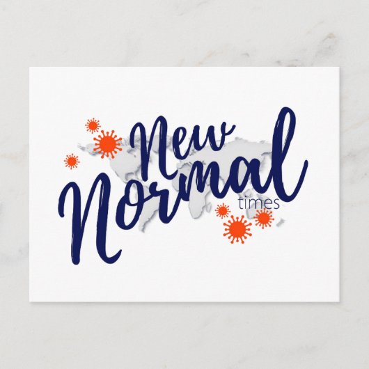 Corornavirus Covid 19 Pandemisch Nieuw Normaal Briefkaart (Voorkant)