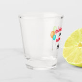 Corornavirus Covid 19 Pandemische Quarantaine Birt Shot Glas (Links)