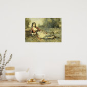 Corot - Algerijnse vrouw Poster (Keuken)