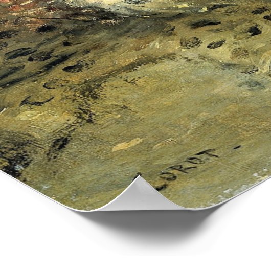 Corot - Algerijnse vrouw Poster (Hoek)