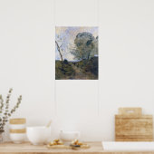 Corot - Arleux Boer drijft Weide Koe 1865 Poster (Keuken)
