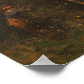 Corot - Boerderij Scene Poster (Hoek)