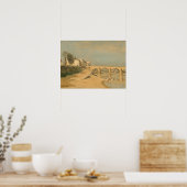 Corot - Brug over de Saône rivier bij Macon Poster (Keuken)