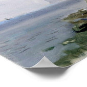 Corot - Chalk Cliffs nabij Yport Poster (Hoek)