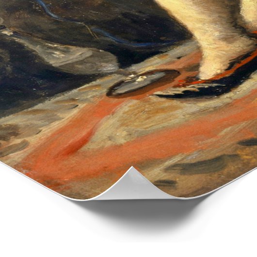 Corot - Chambermaid (Odalisque) 1871 Poster (Hoek)