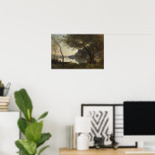 Corot - De Bootman De Mortefontaine Poster (Thuiskantoor)