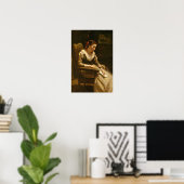 Corot - De brief Poster (Thuiskantoor)