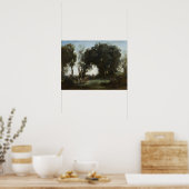 Corot - De dans van de nimfen Poster (Keuken)
