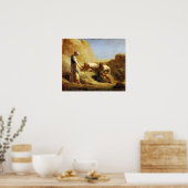 Corot - De hooimakers 1850 Poster (Keuken)