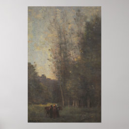 Corot - De kleine slaper Poster