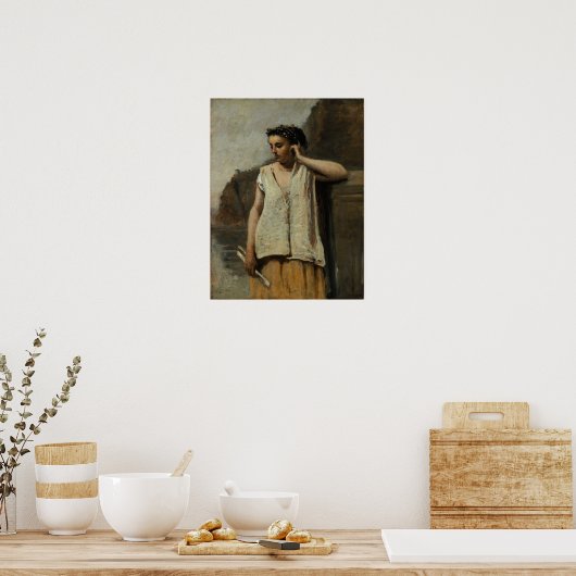 Corot - De muze Poster (Keuken)