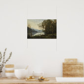 Corot - De Vastgemaakte Bootman Poster (Keuken)