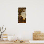 Corot - De vier keer van de dag (ochtend) Poster (Keuken)