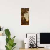 Corot - De vier tijden van de dag (Ochtend) Poster (Thuiskantoor)