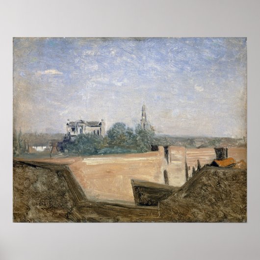 Corot - De wallen van Arras Poster (Voorkant)