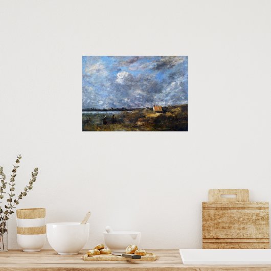 Corot - De windvlaag Poster (Keuken)