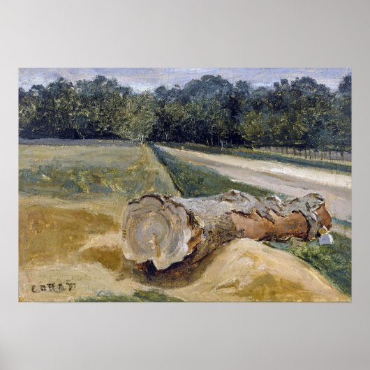 Corot - Fontainebleau Pavé De Chailly Poster (Voorkant)