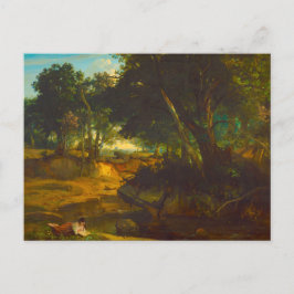 Corot Forest bij Fontainebleau Briefkaart