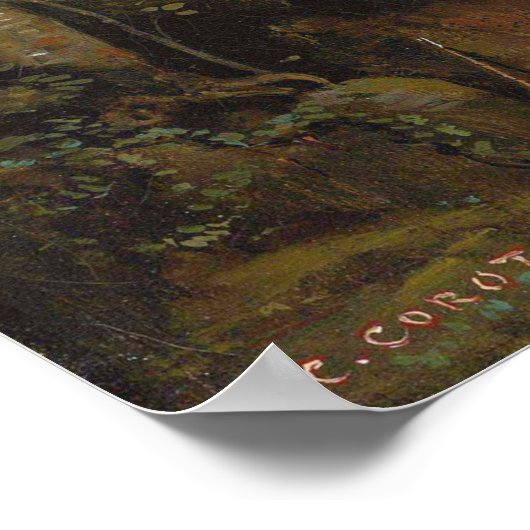 Corot - Herder rust Poster (Hoek)