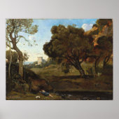 Corot - Herder rust Poster (Voorkant)