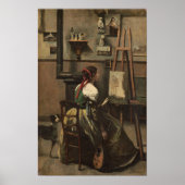 Corot - Het Atelier van de Kunstenaar Poster (Voorkant)