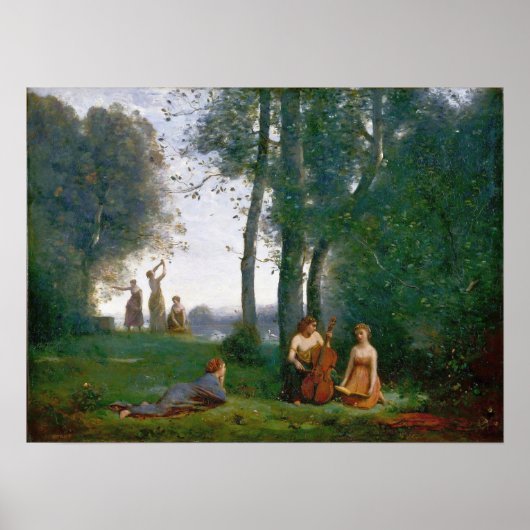 Corot - het concert Champetre Poster (Voorkant)