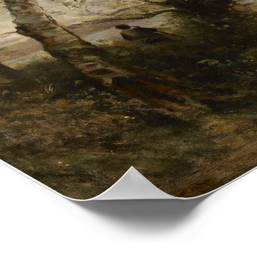 Corot - Het meer Poster (Hoek)