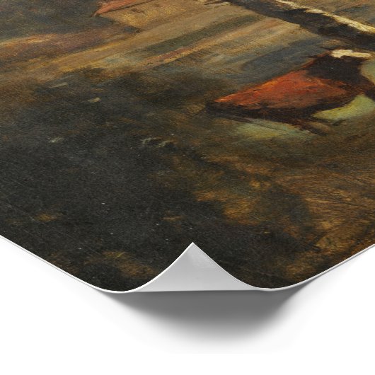 Corot - Het meer van Ville-d'Avray Poster (Hoek)