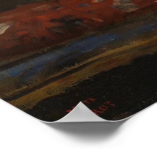 Corot - Het meisje van Gipsy 1870 Poster (Hoek)