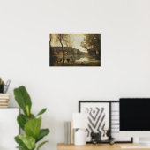 Corot - Het Ville-D'Avray-meer Poster (Thuiskantoor)