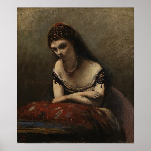Corot - Het zigeunermeisje 1870 Poster (Voorkant)