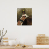 Corot - Italiaans meisje 1872 Poster (Keuken)