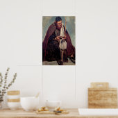 Corot - Italiaanse monnik lezend Poster (Keuken)
