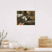 Corot - jong meisje lezen poster (Keuken)