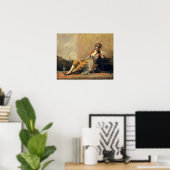 Corot - Kamermeisje (Odalisque) 1871 Poster (Thuiskantoor)