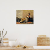 Corot - Kamermeisje (Odalisque) 1871 Poster (Keuken)