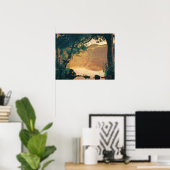 Corot - Lake Nemisee Poster (Thuiskantoor)